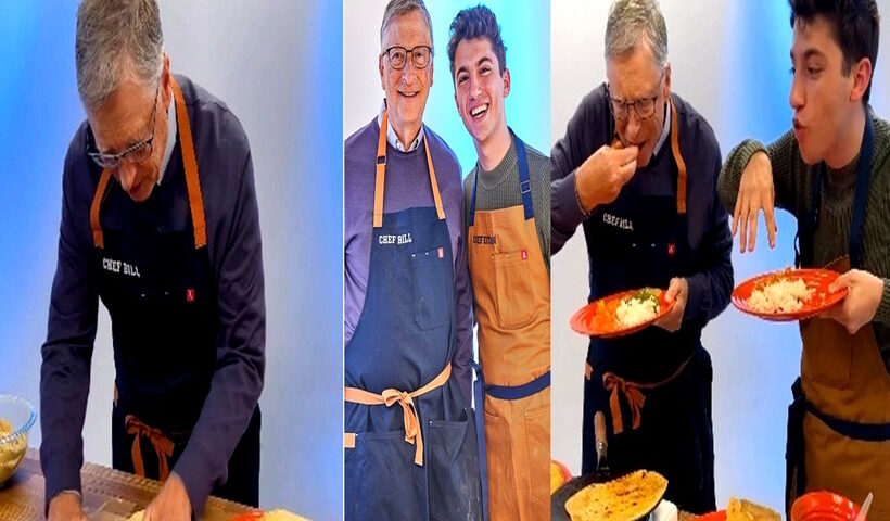 Bill Gates makes roti with chef Eitan Bernath, enjoys it with ghee