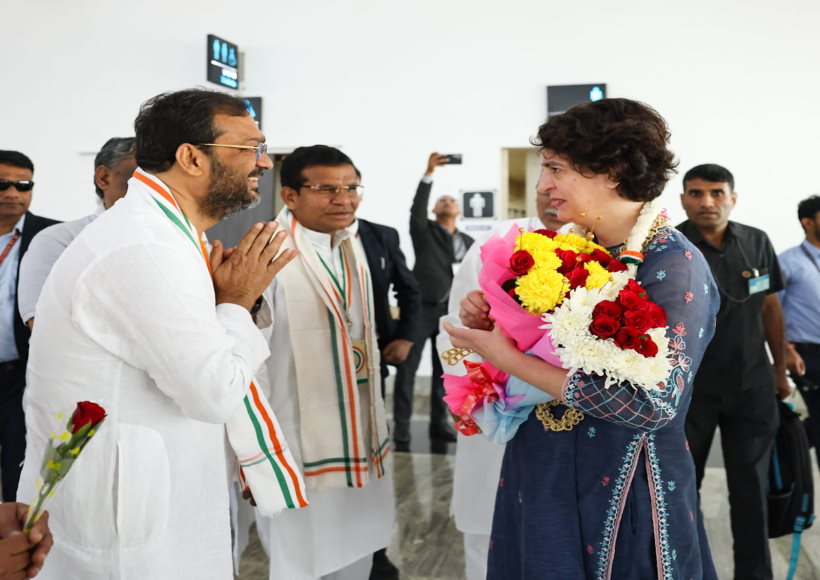 कांग्रेस का 85वां महाधिवेशन: रायपुर पहुंचीं प्रियंका