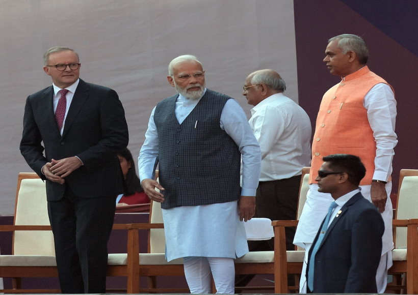मोदी, ऑस्ट्रेलियाई पीएम ने अहमदाबाद में क्रिकेट मैच देखा