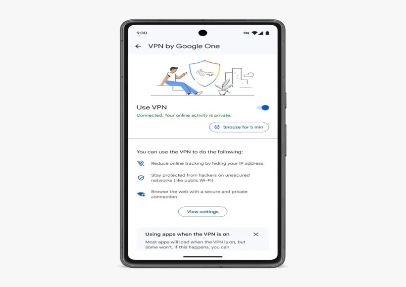 वीपीएन का एक्सेस गूगल वन के सभी सदस्यों तक बढ़ाया जा रहा