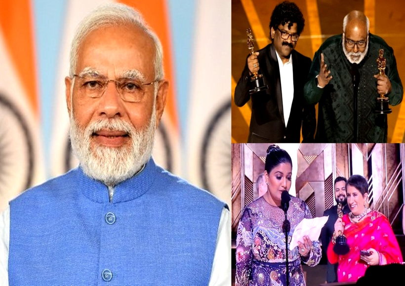 पीएम मोदी ने ऑस्कर जीतने के लिए आरआरआर व द एलिफेंट व्हिस्पर्स टीम को दी बधाई