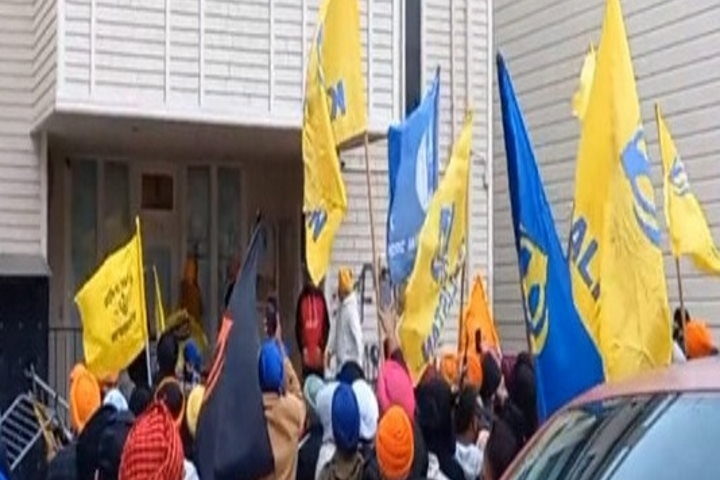 सैन फ्रांसिस्को में भारतीय वाणिज्य दूतावास की इमारत पर खालिस्तान समर्थकों का हमला