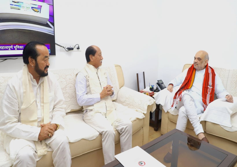 अमित शाह से मिले नागालैंड और मेघालय के मुख्यमंत्री, लद्दाख के उपराज्यपाल ने भी की मुलाकात