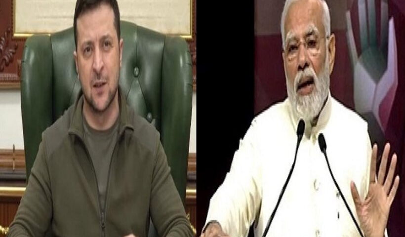 प्रधानमंत्री नरेंद्र मोदी और यूक्रेन के राष्ट्रपति वोलोदिमिर जेलेंस्की