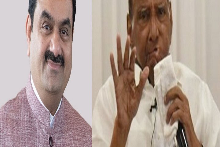 मुंबई में शरद पवार से मिलने पहुंचे गौतम अदाणी