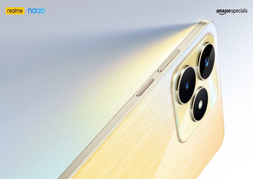 अब तक के सबसे स्लिम डिजाइन के साथ रियलमी का नजरे एन53 अमेजन पर डेब्यू को तैयार