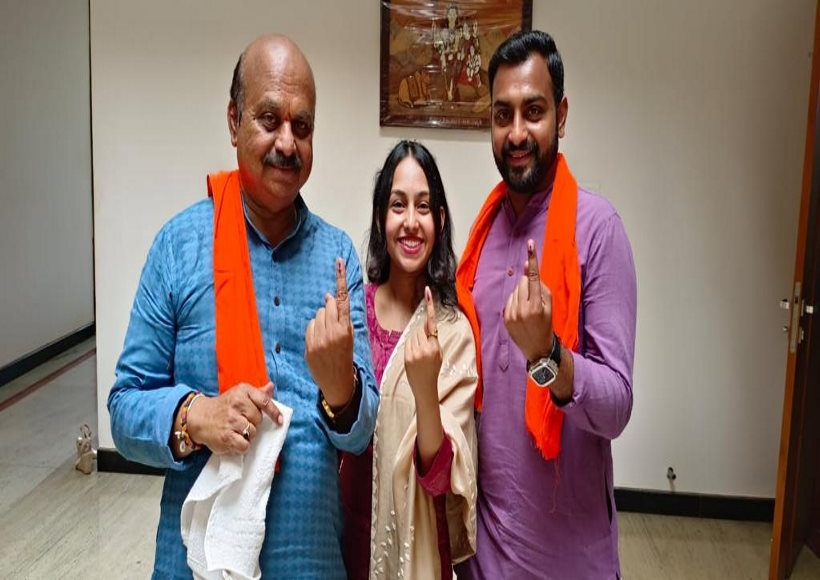 कर्नाटक चुनाव: बोम्मई ने मतदान किया, बहुमत का भरोसा जताया