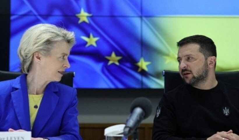 वलोडिमिर जेलेंस्की और उर्सुला वॉन डेर लेयेन