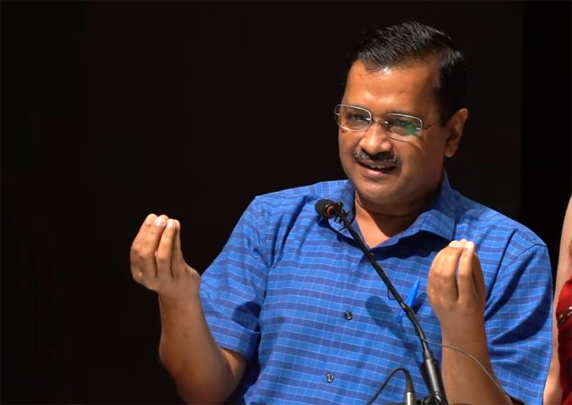 केजरीवाल का भाजपा व कांग्रेस पर आप के घोषणापत्र की नकल करने का आरोप