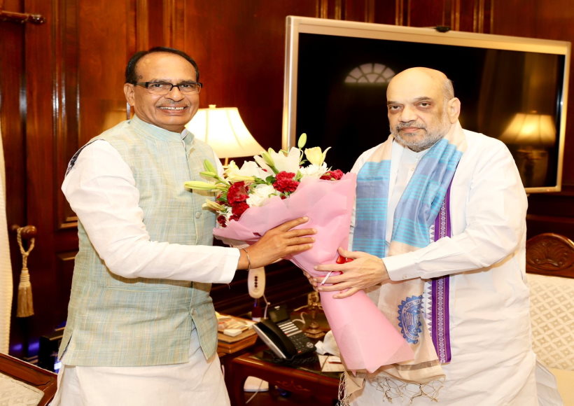 एमपी सीएम शिवराज सिंह ने गृहमंत्री अमित शाह से की मुलाकात