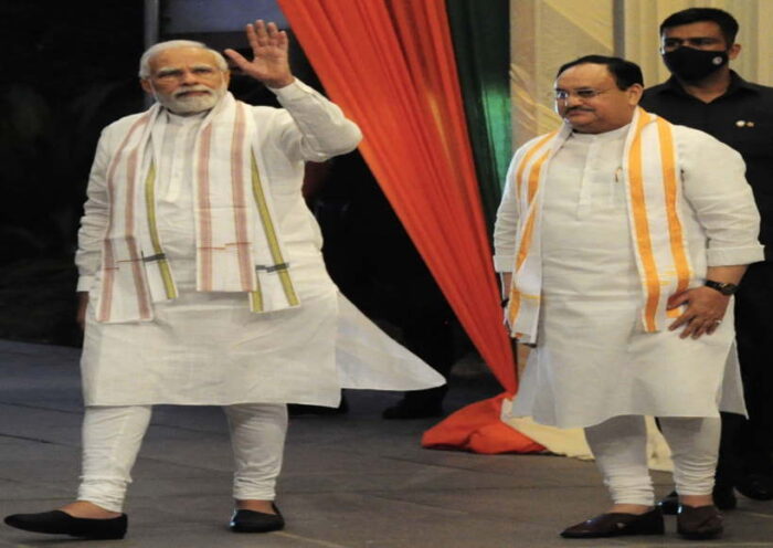 प्रधानमंत्री नरेंद्र मोदी और भाजपा राष्ट्रीय अध्यक्ष जेपी नड्डा