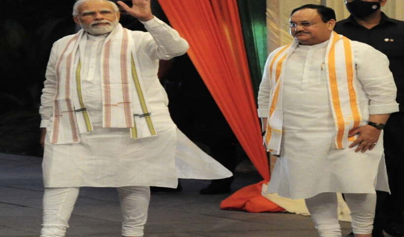 प्रधानमंत्री नरेंद्र मोदी और भाजपा राष्ट्रीय अध्यक्ष जेपी नड्डा