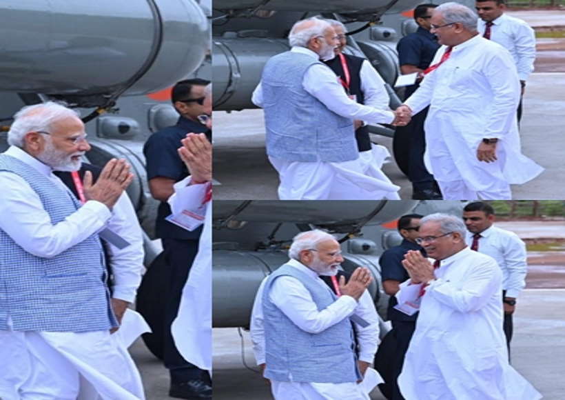 प्रधानमंत्री मोदी रायपुर पहुंचे, हजारों करोड़ की देंगे सौगात