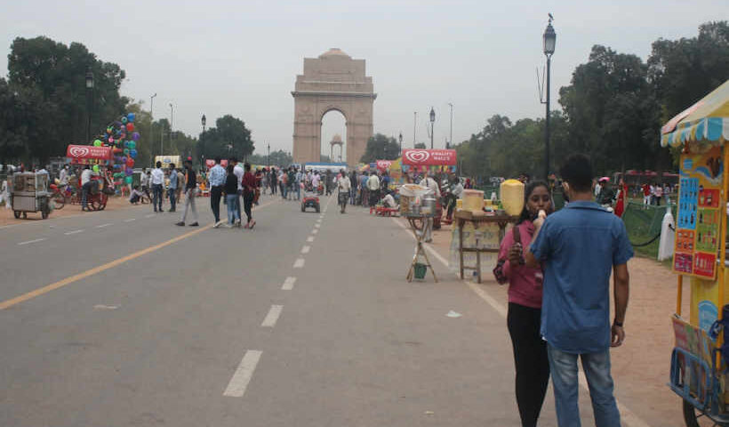 New Delhi in pleasant weather