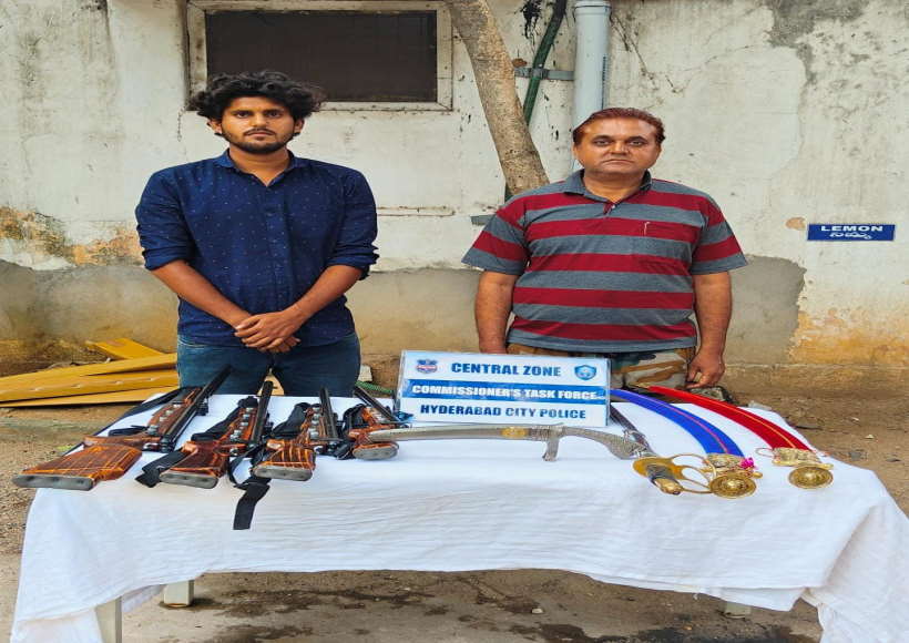 हैदराबाद में घातक हथियारों की अवैध बिक्री के आरोप में दो लोग गिरफ्तार