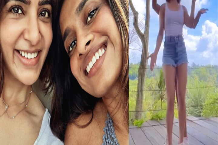 बाली घूम रही सामंथा प्रभु ने शॉर्ट्स पहन किया हॉट डांस, वीडियो हो रहा वायरल