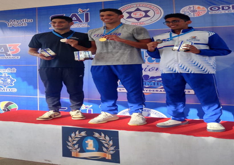 राष्ट्रीय तैराकी चैंपियनशिप : पहले दिन नीना वेंकटेश, माना पटेल, लिनिशा, आर्यन नेहरा ने राष्ट्रीय रिकॉर्ड बनाए
