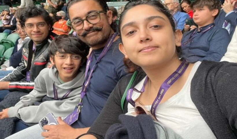 बेटी इरा, बेटे जुनैद और आजाद के साथ आमिर खान