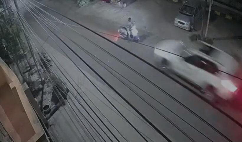 Speeding BMW runs over civic employee in Hyderabad