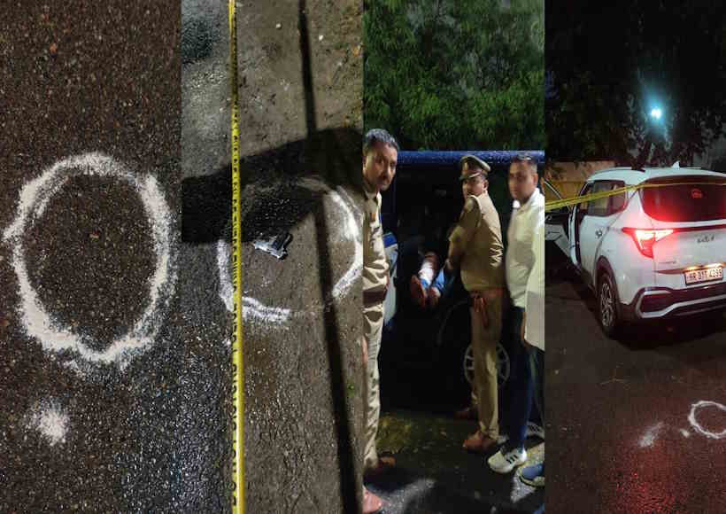 Encounter between miscreants of Bhandari Kranti gang and police,