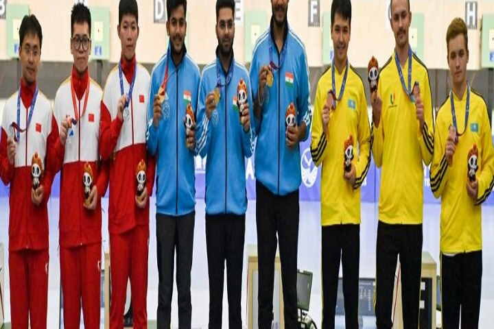 वर्ल्ड यूनिवर्सिटी गेम्स : भारतीय पुरुष टीम ने 10 मीटर एयर राइफल में जीता गोल्ड