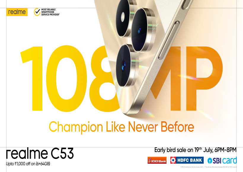 अपकमिंग रियलमी सी53 के लिए 'अर्ली बर्ड सेल' की घोषणा, मिलेगी भारी छूट