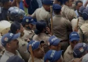 lathi charge