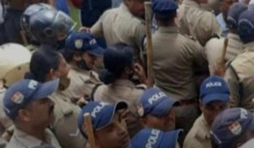 lathi charge