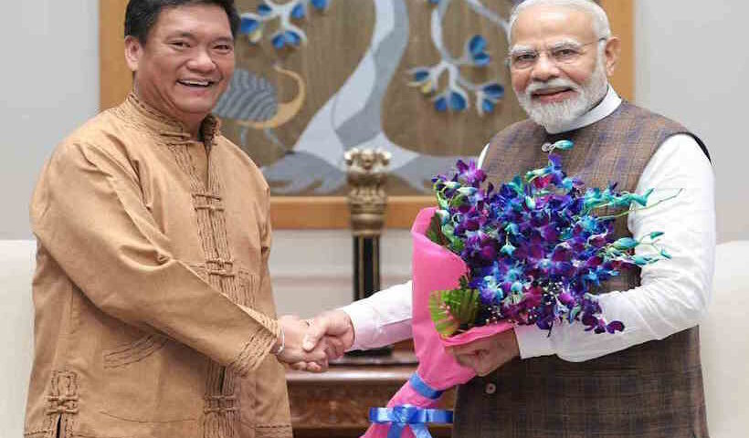 Pema Khandu and modi (pic credit pemakhandu instagram)