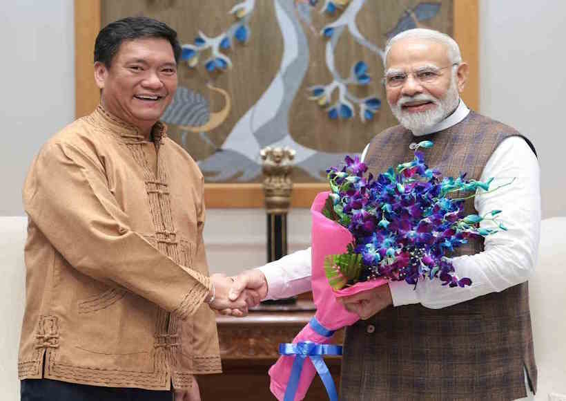 Pema Khandu and modi (pic credit pemakhandu instagram)