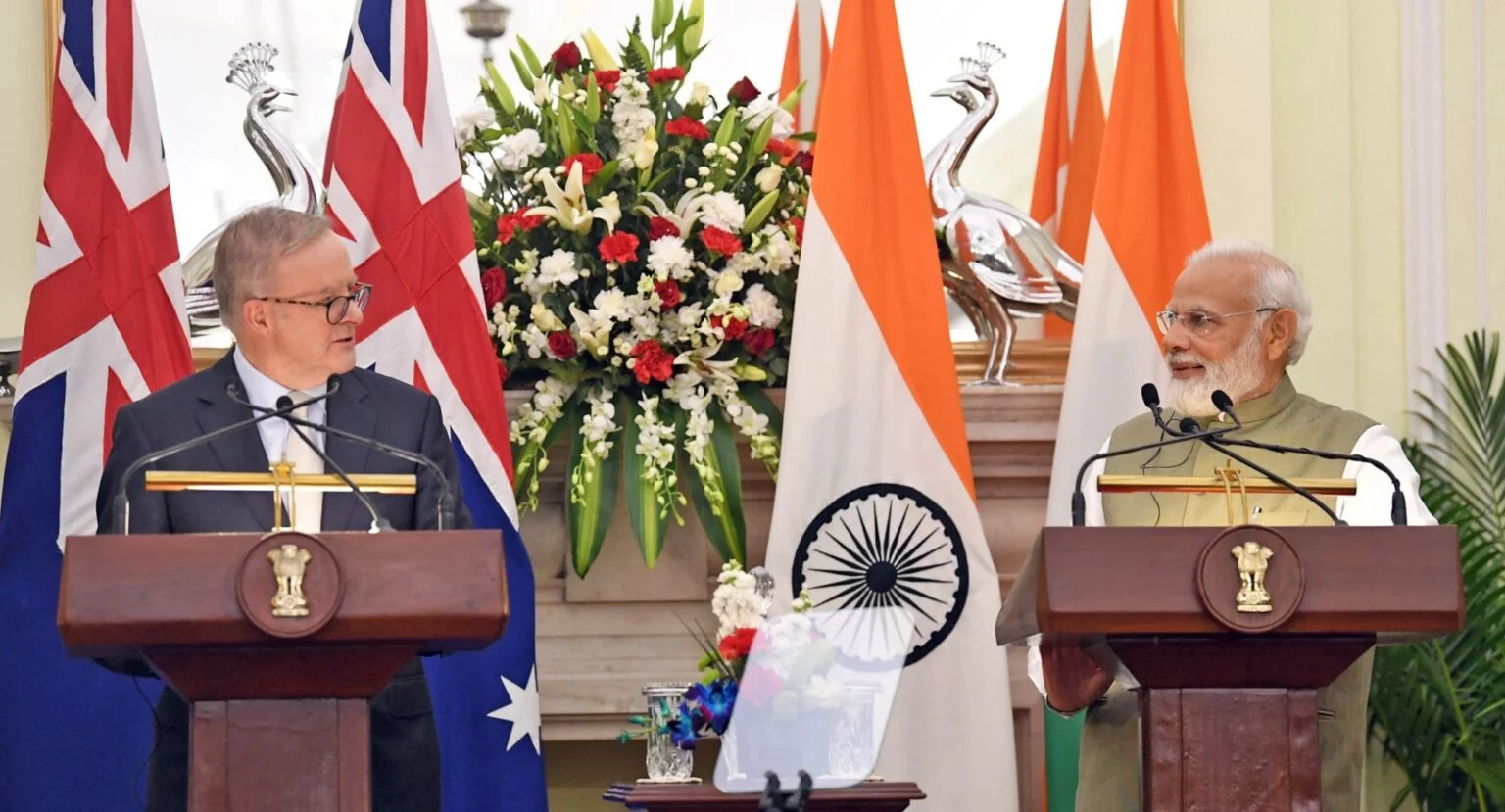 Prime Minister Narendra Modi with Prime Minister of Australia Anthony Albanese