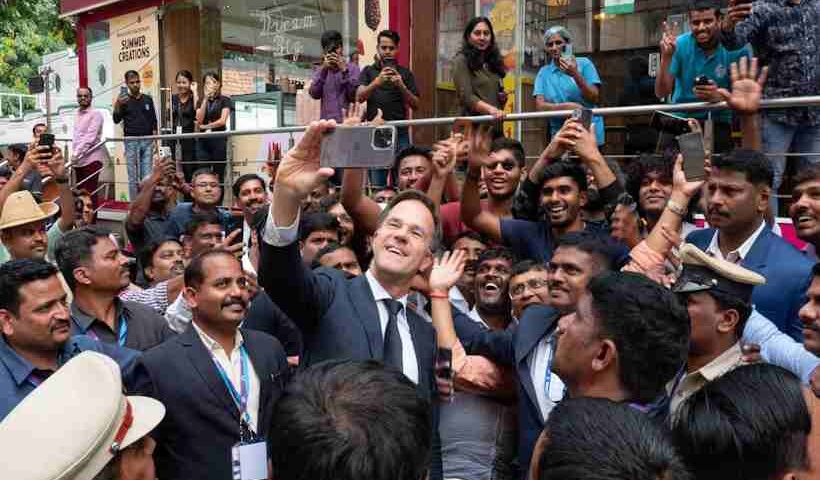 Mark Rutte in Bangalore (Pic Credit Mark Rutte Twitter)