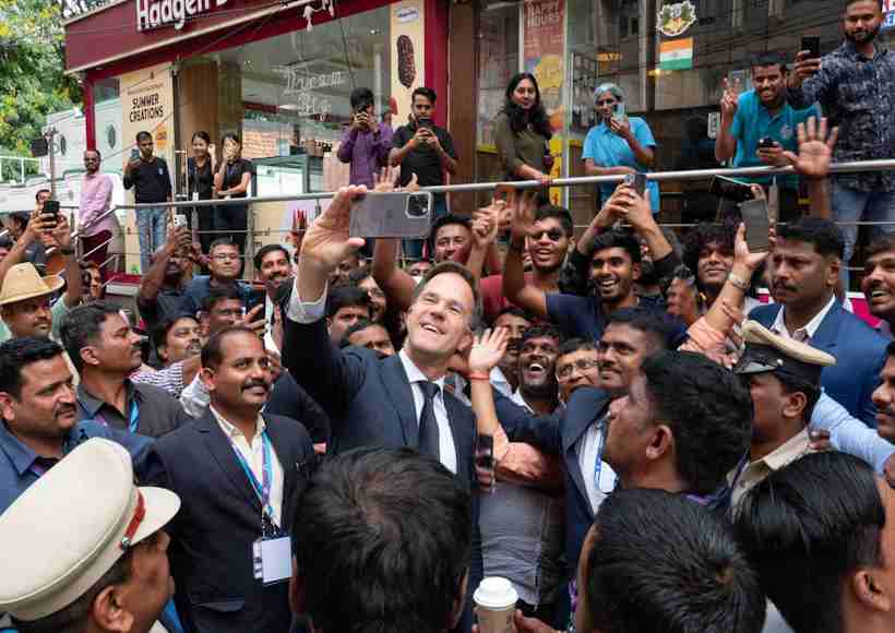 Mark Rutte in Bangalore (Pic Credit Mark Rutte Twitter)