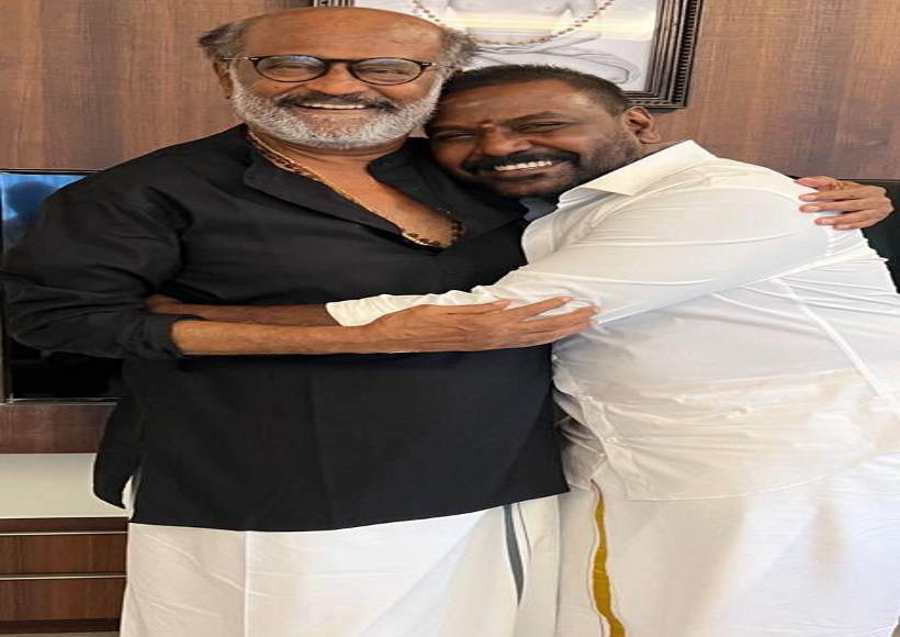 सुपरस्टार रजनीकांत और राघव लॉरेंस (तस्वीर क्रेडिट: राघव लॉरेंस ट्विटर)