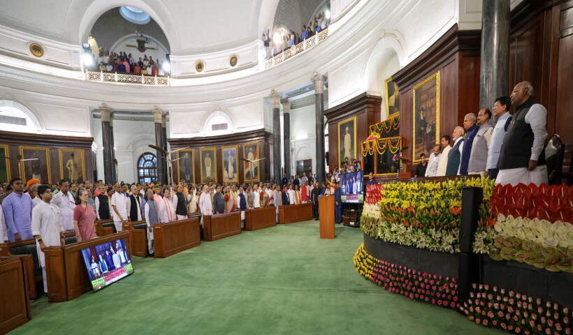 नया संसद भवन (तस्वीर साभार नरेंद्र मोदी ट्विटर)