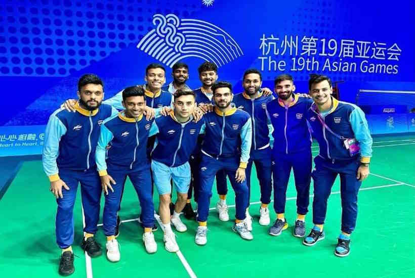 Indian men's badminton team (pic credit narendramodi "x" )