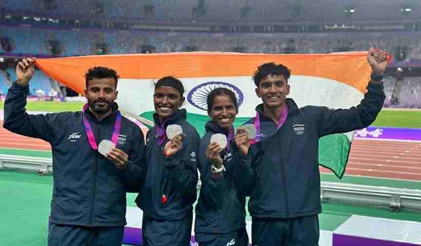 Ajmal, Vithya, Rajesh and Venkatesan (pic credit @narendramodi twitter )