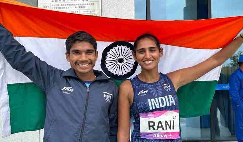 Manju Rani and Baboo Ram (pic credit narendramodi )