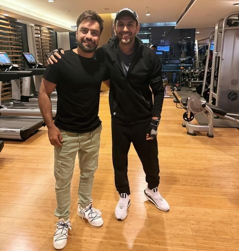 Rashid and kartik (pic credit rashid.khan19 insta )