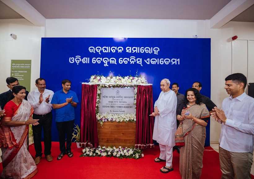 Table Tennis Academy Inauguration by Naveen Patnaik (pic credit Naveen_Odisha "X")