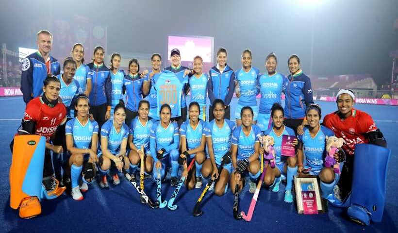 indian women's hockey team (pic credit TheHockeyIndia "X")