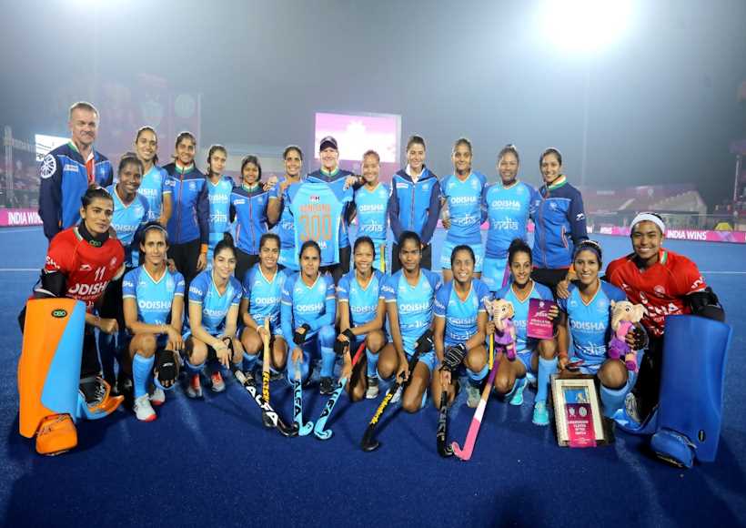 indian women's hockey team (pic credit TheHockeyIndia "X")