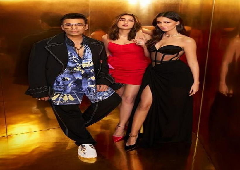 करण जौहर,सारा अली खान और अनन्या पांडे (तस्वीर क्रेडिट करनजौहर इंस्टा)