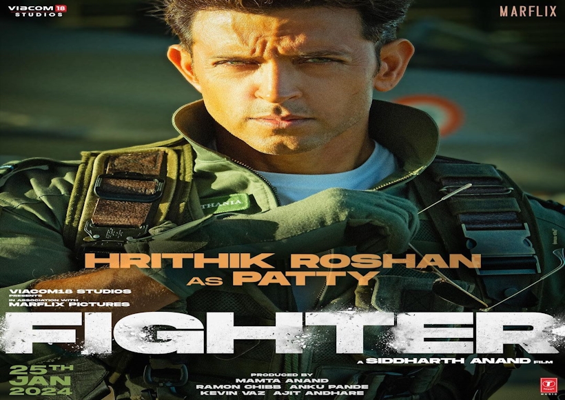 Fighter poster (pic credit hrithikroshan Insta)