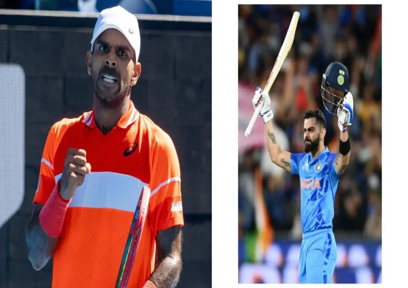 सुमित नागल और विराट कोहली