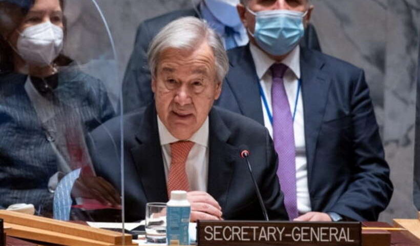 संयुक्त राष्ट्र महासचिव एंटोनियो गुटेरेस