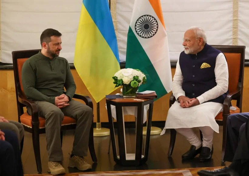 पीएम मोदी और वलोडिमिर ज़ेलेंस्की
