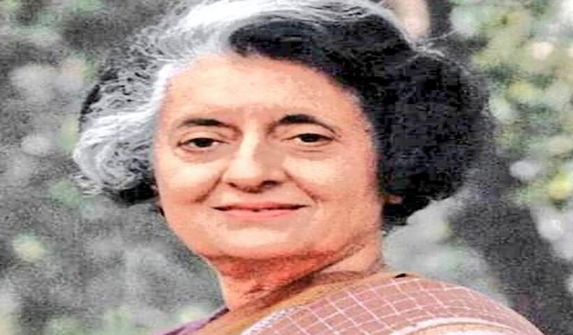 भूतपूर्व प्रधानमंत्री इंदिरा गांधी (तस्वीर क्रेडिट@RamaKRoy)