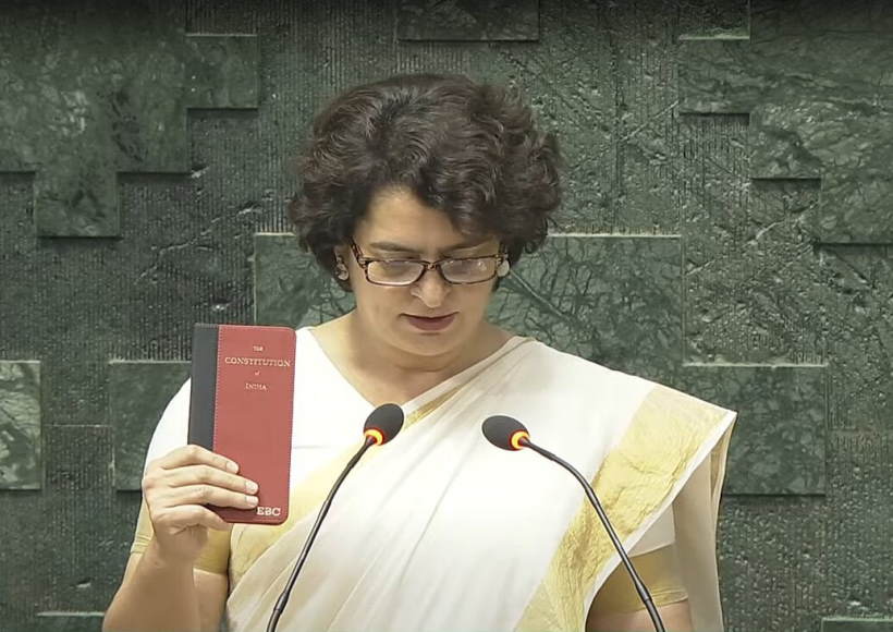 प्रियंका गांधी (तस्वीर क्रेडिट@ZIYAKHAN9554)