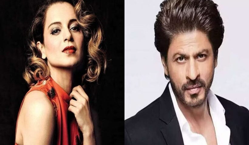 शाहरुख खान और कंगना रनौत (तस्वीर क्रेडिट@garrywalia_)